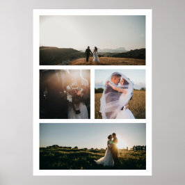Enkel fotokollage Modern Poster