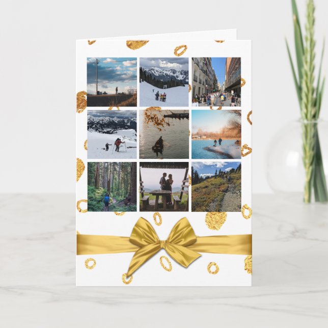 Enkel fotokollage något av hälsningskortet Tillfäl Kort (Framsida)