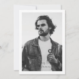 Enkel fotomodern design med kantlinjer meddelande