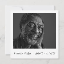 Enkel fotomodern dödsdag