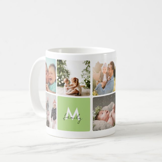 Enkel fotopatsamling Modern Family Pappa-barn i Ma Kaffemugg (Framsida vänster)