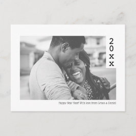 Enkel fotoPersonlig för Gott nytt år Vykort