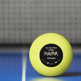 Enkel fotoskript Bästa pappa någonsin spanska  Pingisboll