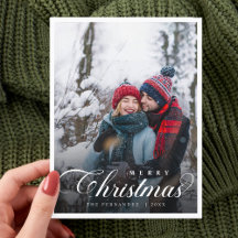 Enkel fotoskript för elegant God jul