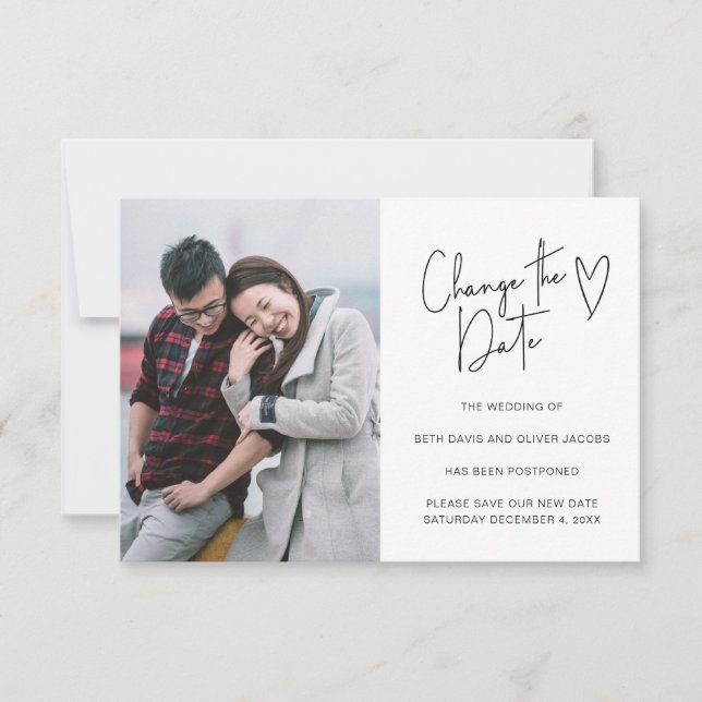 Enkel fotoskript Fördröjer datuminbjudan (Framsida)