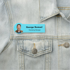 Enkel fotot för anställda och Namn Classic Namn br Namnbricka