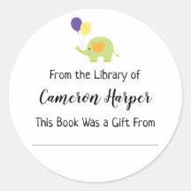 Enkel från Bibliotek i bokplattan med elefant