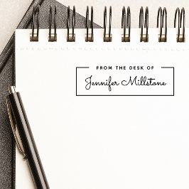 Enkel från skrivbordet i Namn Självfärgande Stämpel