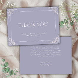 Enkel Fransk för Elegant Lilac ReEmergency Era Brö Tack Kort