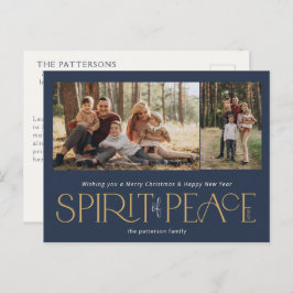 Enkel fredsfoto i flottan Guld Helg Vykort