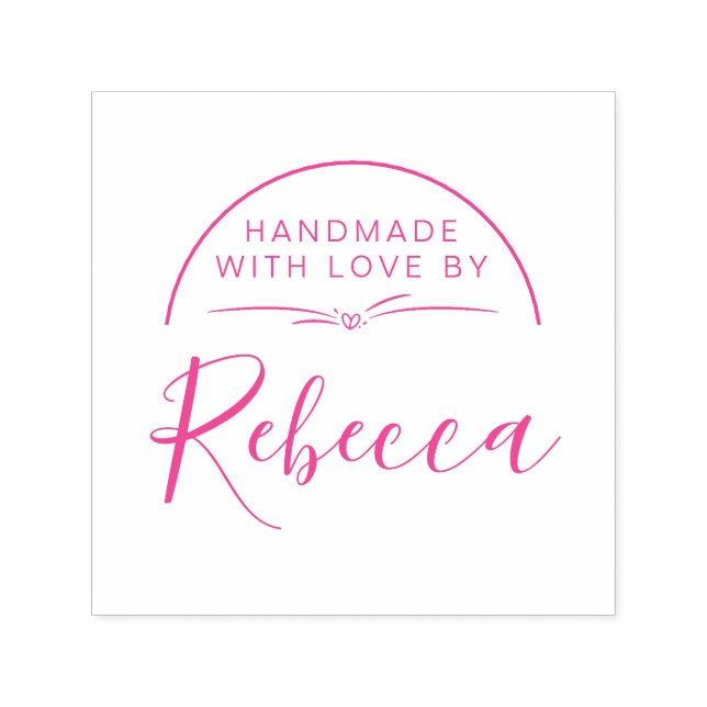 Enkel fuchsisk-calligrafi som hanteras med Kärlek  Självfärgande Stämpel (Design)