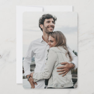 Enkel Fullt Foto Spara mallen Date Inbjudan
