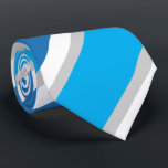 Enkel geometrisk blå vit och Grått Rand Slips<br><div class="desc">Verkligen,  inte obemärkt på kontoret. Definiit måste ha..</div>