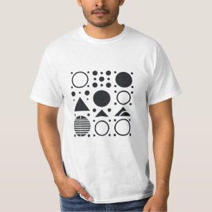 Enkel geometrisk design t shirt