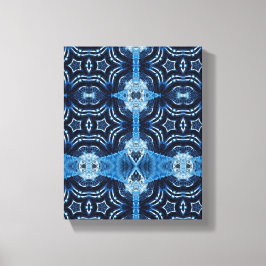 Enkel Geometrisk modern konst, Blue Star Wall Art Canvastryck