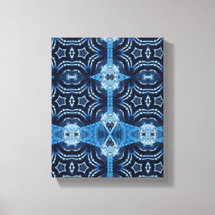 Enkel Geometrisk modern konst, Blue Star Wall Art Canvastryck