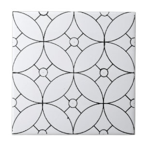 Enkel geometrisk Mönster Kakelplatta