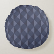 Enkel Geometrisk Mönster Rund Kudd