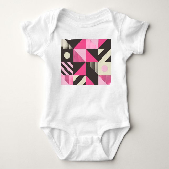 Enkel geometrisk skandinavisk teckning t shirt (Framsida)