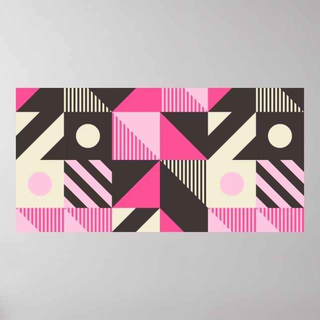 Enkel geometrisk teckning med redigerbara fet bloc poster (Framsidan)
