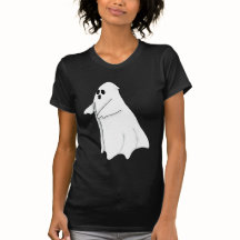 Enkel Ghost för Halloween T-Shirt