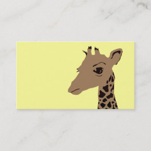 enkel giraff visitkort