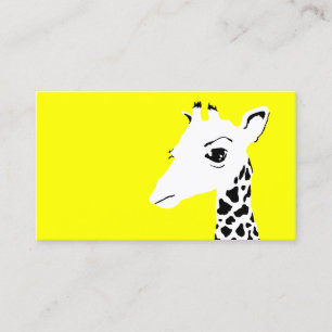 enkel giraff visitkort