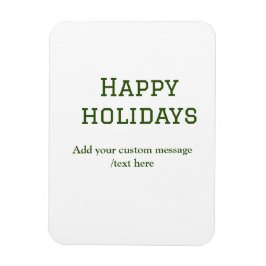 Enkel glad helg-jul med minimal grönt magnet