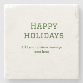 Enkel glad helg-jul med minimal grönt stenunderlägg