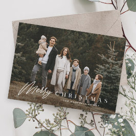 Enkel Glad Jul Skript 3 Foto Julkort