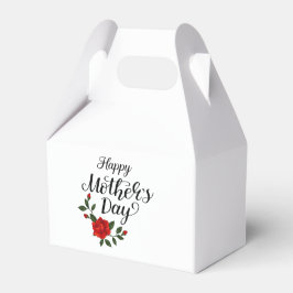 Enkel Glad mors dag blomster kalligrafi |  Presentaskar