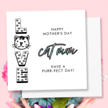 Enkel Glad Mors Dag Från Katten Purrfekt