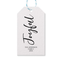 Enkel Glatt julklapp med svartvitt