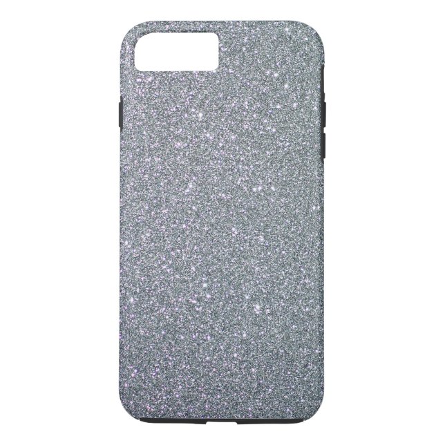 Enkel Glitter Grått Ombre Plain Personlig Case-Mate iPhone Skal (Baksida)