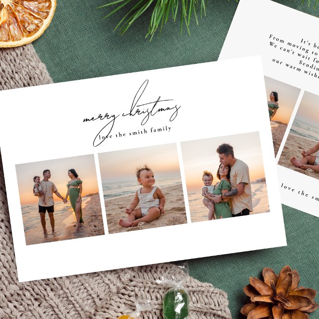 enkel god jul | 6 fotokollage lycklig julkort (Skapare uppladdad)