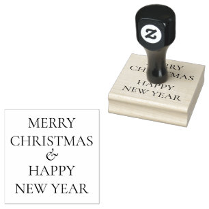 Enkel God Jul gott Nytt År Stämpel
