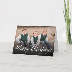 Enkel god jul skrivar helgdagfotokortet helgkort