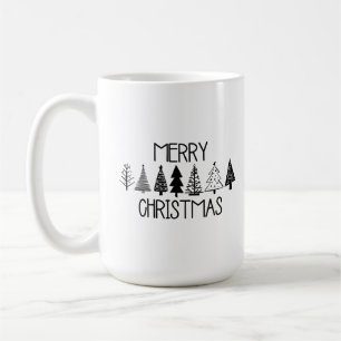 Enkel God jul Träd-kaffe Mugg