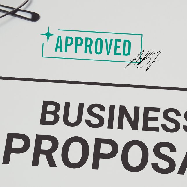 Enkel godkänd Office Business Anpassningsbar Självfärgande Stämpel (Skapare uppladdad)