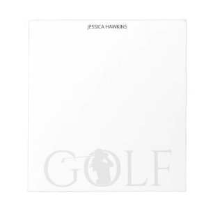 Enkel Golf Fläkt Personal Stationery Anteckningsblock