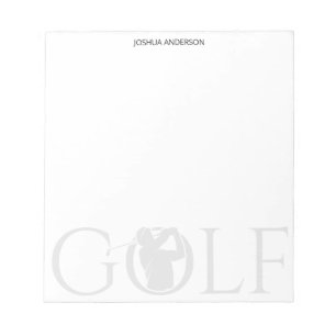 Enkel Golf Fläkt Personal Stationery Anteckningsblock