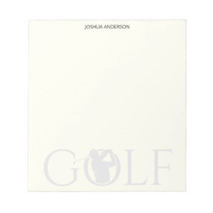 Enkel Golf Fläkt Personal Stationery Buff Anteckningsblock