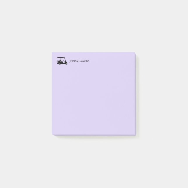 Enkel Golf Fläkt Personal Stationery Post-it Block (Framsida)