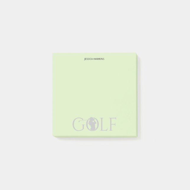 Enkel Golf Fläkt Personal Stationery Post-it Block (Framsida)