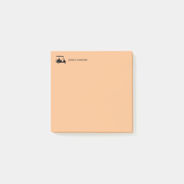 Enkel Golf Fläkt Personal Stationery Post-it Block (Framsida)