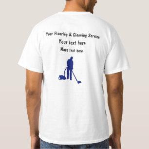 Enkel golvbeläggning och Städning arbetsskjortor T Shirt