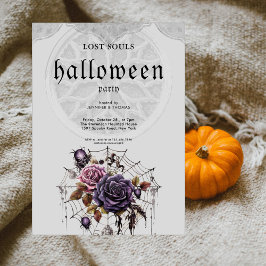 Enkel gothisk Halloween fest Inbjudningar