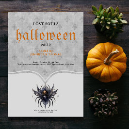 Enkel gothisk Halloween fest Inbjudningar