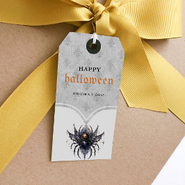 Enkel gothisk Halloween fest Presentetikett