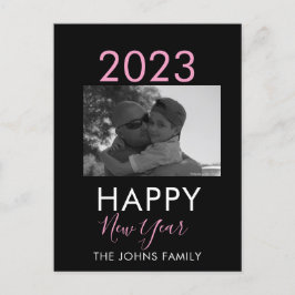 Enkel Gott Nytt År 2023 Foto Vykort